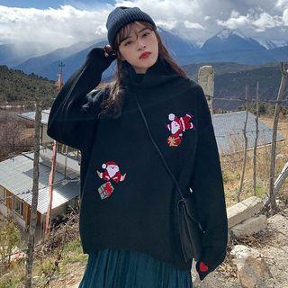 Santa Embroidered Sweater