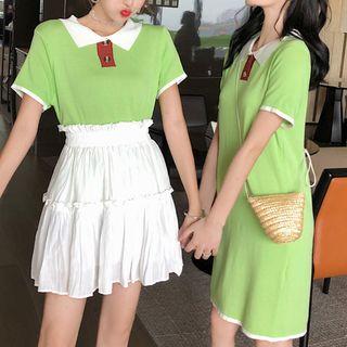 Short-sleeve Knit Polo Shirt / Dress