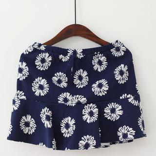 Floral Ruffled Skirt