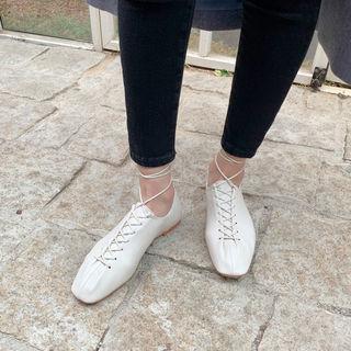 Lace-up Strappy Loafers