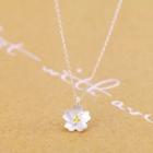 Sterling Silver Floral Necklace