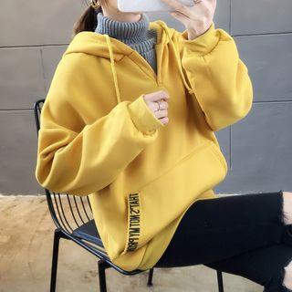 Mock Two-piece Turtle-neck Hoodie