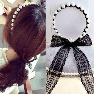 Beaded Lace Hair Tie