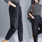 Elastic Waistband Harem Jeans