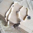 Silver Alice In The Wonder Land Necklace