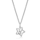 925 Silver Rabbit C. Star Pendant (in Rh. Plated ) Silver - One Size