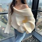 Knotted Sweater Light Almond - One Size