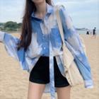 Tie-dyed Shirt Sky Blue - One Size