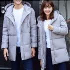 Couple Matching Hooded Long Padded Coat