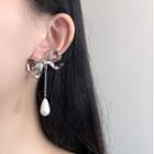 Bow Stud Earring Silver Earring - Silver - One Size