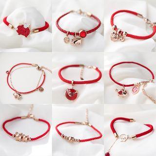 Pig Charm String Bracelet (various Designs)