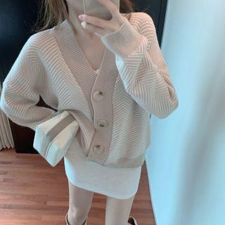 Herringbone Cardigan Almond - One Size