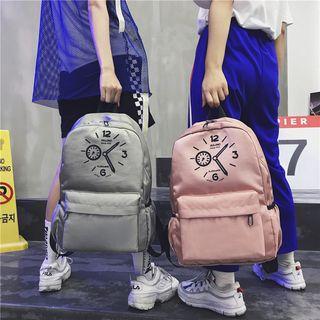 Couple Matching Nylon Printed Backpack