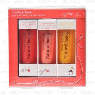Country & Stream - Natural Honey Lip Set 10g X 3 Pcs