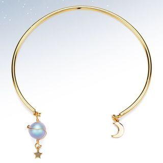 Planet Moon & Star Open Bangle
