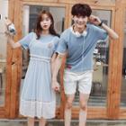 Couple Matching Lace Dress / T-shirt