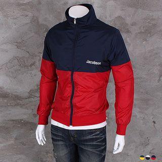 Color-block Slim-fit Windbreaker