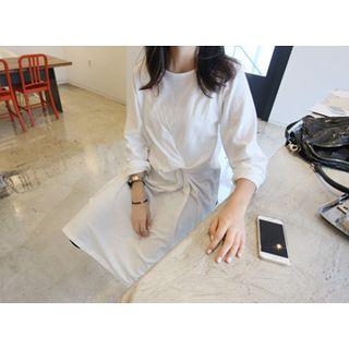 Knot-detail Shirt Dress