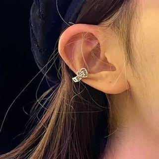 Belt Alloy Cuff Earring 1 Pc - Silver - One Size