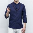 Chinese Traditional 3/4-sleeve Shirt