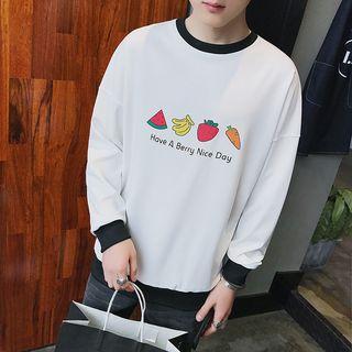 Fruit Print Sweatshirt