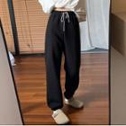 High-waist Fleece-lined Sweatpants