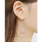 Faux-pearl Chain Drop Earrings