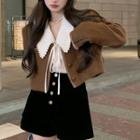 Cropped Button Jacket / Shorts / Blouse