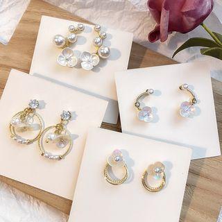 Faux Pearl Flower Dangle Earring (various Designs)
