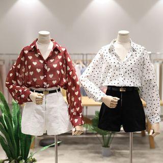 Zip High-waist Denim Shorts