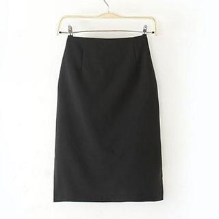 Slit Pencil Skirt