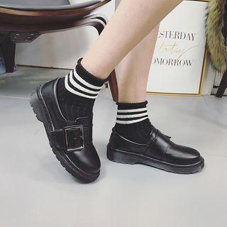 Buckled Flat Shoes
