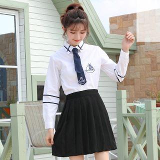 Shirt / Pleated Skirt / Dress Pants / Cardigan / Set