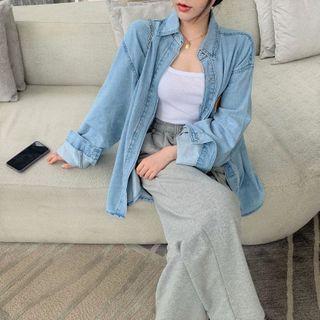 Denim Shirt / Camisole Top / Sweatpants
