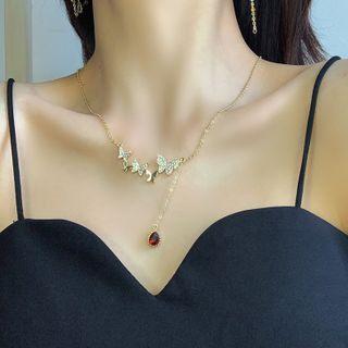 Butterfly Waterdrop Choker