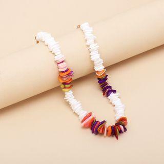 Color Block Necklace White - One Size
