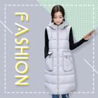 Sleeveless Long Padded Coat