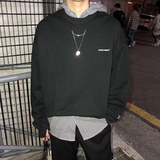 Necklace-accent Sweatshirt