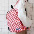 Couple Matching Plaid Backpack