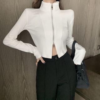 Zipped Cropped Jacket