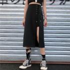 High-waist Asymmetrical Skirt