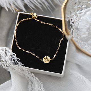 Alloy Disc Bracelet