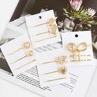 Set: Faux Pearl / Alloy Hair Pin (assorted Designs)