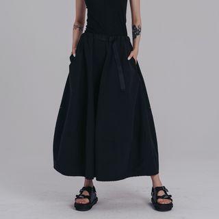 Belted Oversized Skort Black - One Size