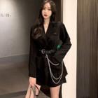 Plain Blazer Dress / Chain Belt