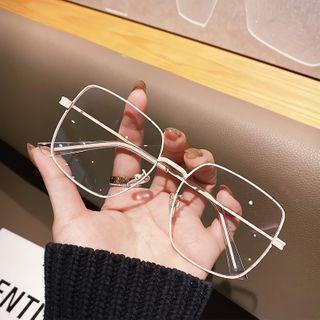 Oversized Square Metal Glasses