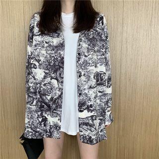 Plain Short-sleeve T-shirt / Print Long-sleeve Shirt