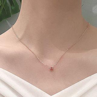 Cat Necklace Rose Gold - One Size