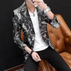 Printed Long Blazer
