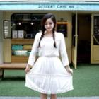 Long-sleeve Lace Midi Dress